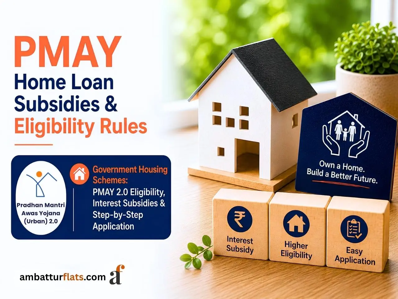 PMAY home loan subsidies and eligibility rules with interest subsidy benefits for eligible homebuyers.