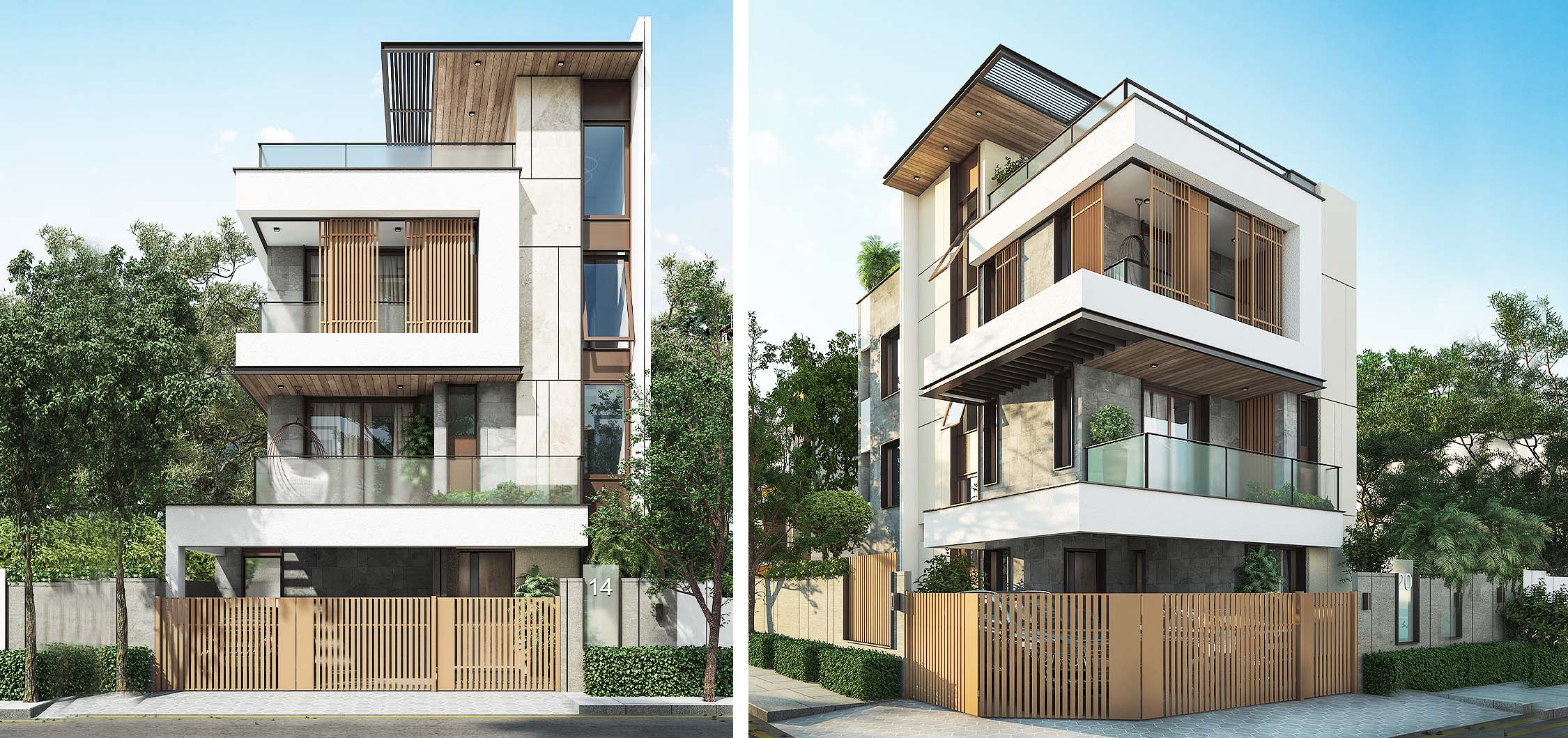 Elevation of AF DRA Inara, Navlur's best Villas