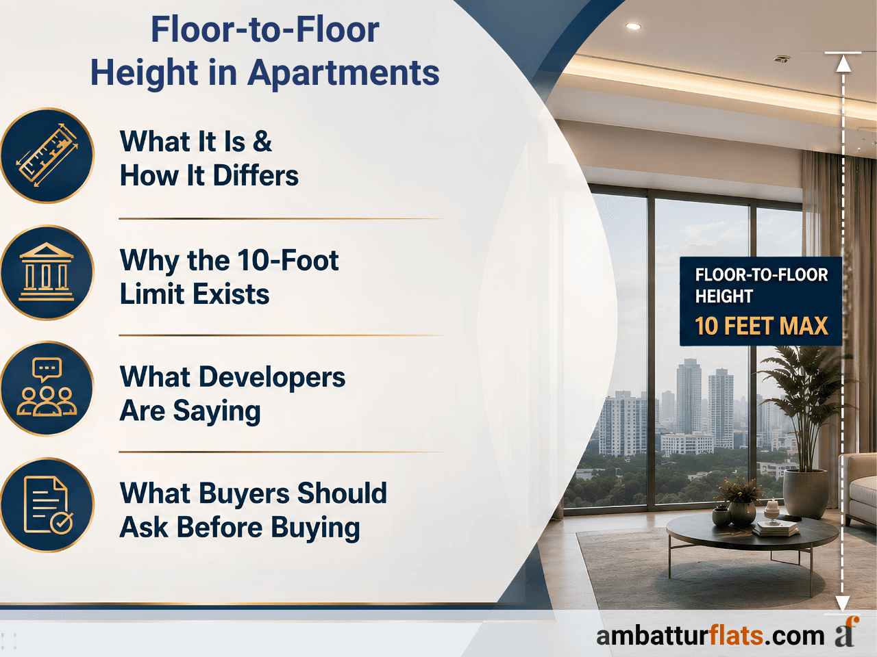 Importance of Floor to Floor Height in Apartments