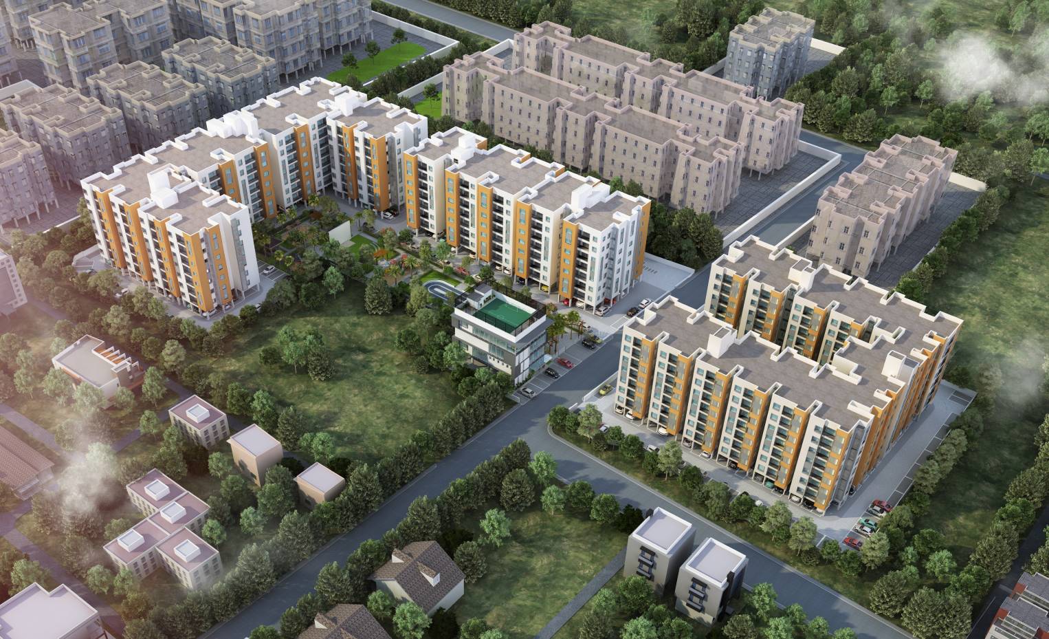 Flats in Af Courtyard Mogappair West Chennai