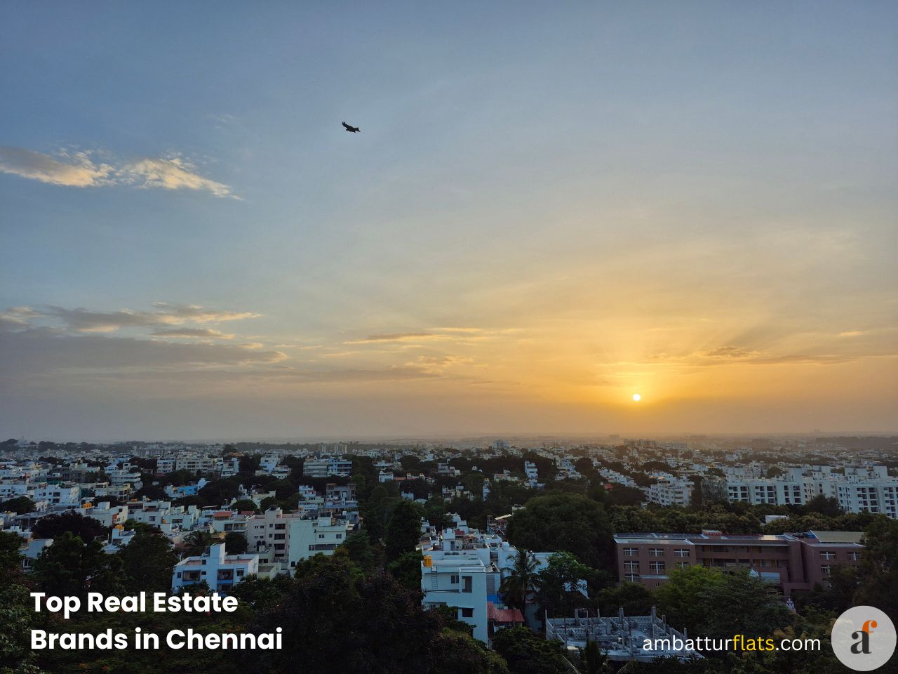 Overview of the Chennai skyline showing developments by top real estate brands