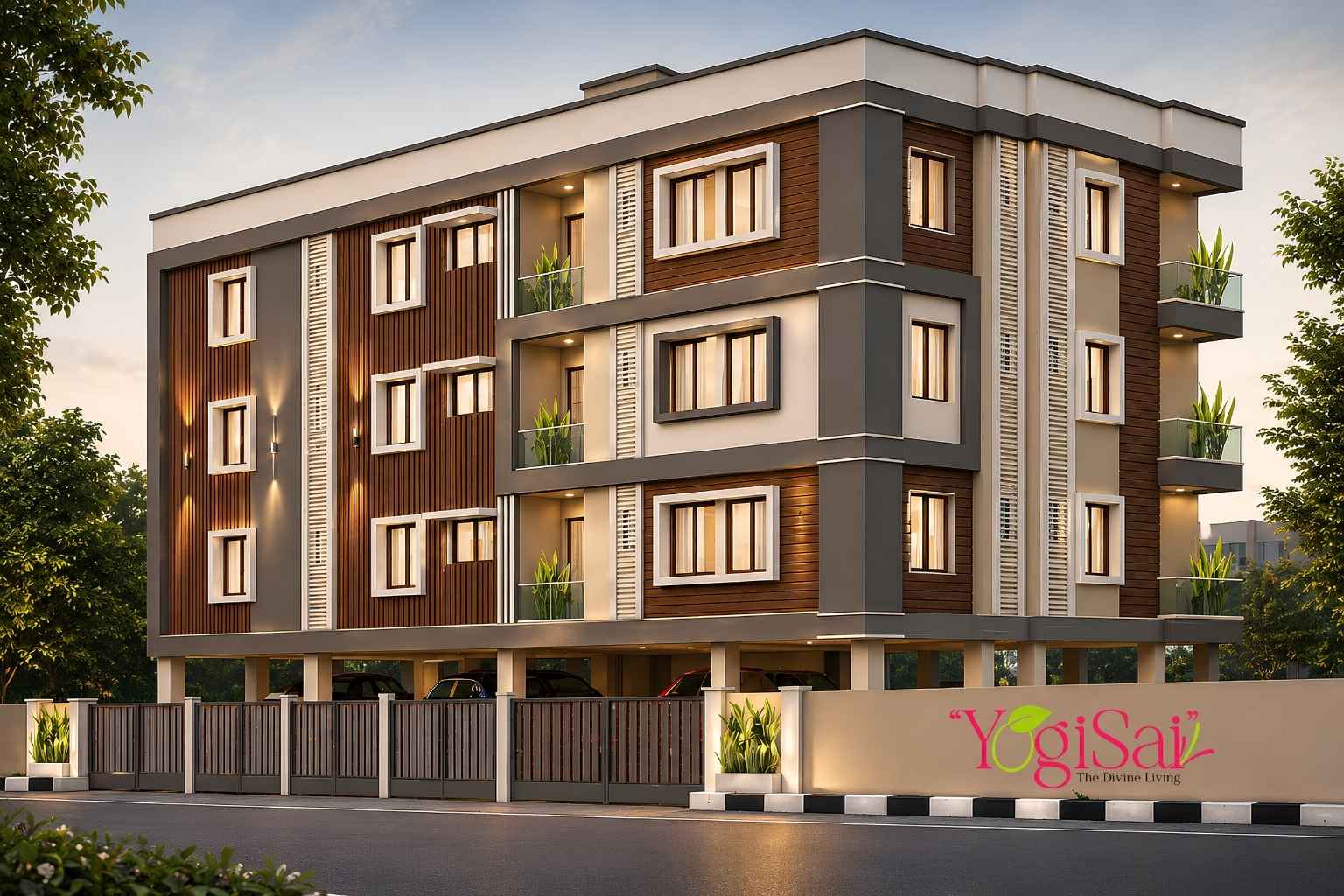 Front elevation of Yogi Sai 2 BHK flats for sale in Gnanamoorthi Nagar, Ambattur, Chennai
